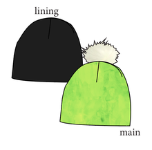 Load image into Gallery viewer, Lime Splash Slouchy Beanie (Reversible!)