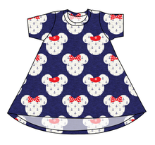 Load image into Gallery viewer, Ahoy Mouse Ears Basic T-Shirt Dress