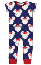 Load image into Gallery viewer, Ahoy Mouse Ears Bennett Pants and Shorts Length T-Shirt Romper