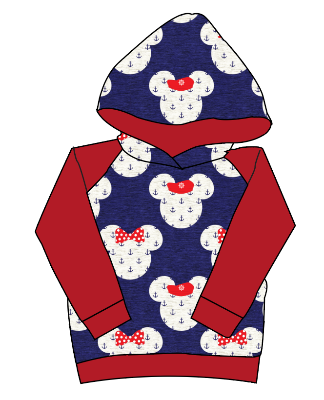 Ahoy Mouse Ears Classic Hoodie (or Crewneck)