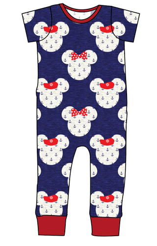 Ahoy Mouse Ears Emmett Pants And Shorts T-Shirt Romper