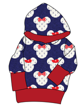 Load image into Gallery viewer, Ahoy Mouse Ears Grow With Me Hoodie (or Crewneck)