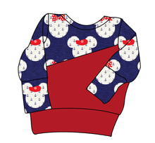 Load image into Gallery viewer, Ahoy Mouse Ears Grow With Me Hoodie (or Crewneck)