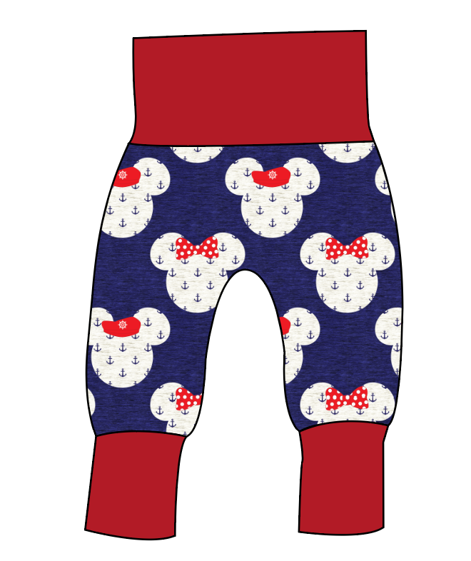 Ahoy Mouse Ears Grow With Me Pants And Shorts