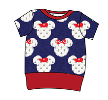 Load image into Gallery viewer, Ahoy Mouse Ears Grow With Me Tee