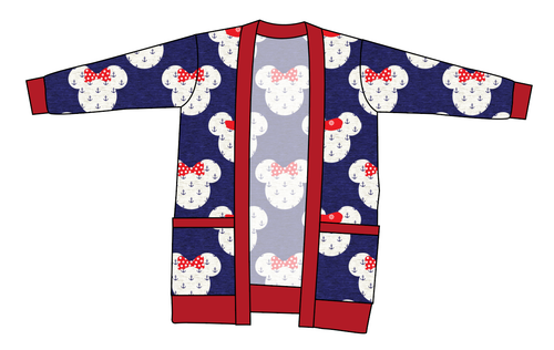 Ahoy Mouse Ears Kids Grandpa Cardigan