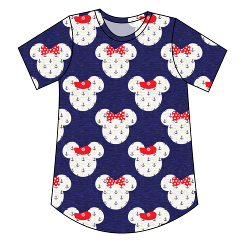 Ahoy Mouse Ears Ladies' Relaxed Tee