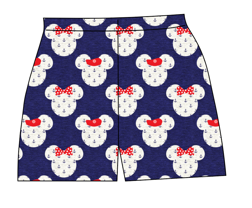 Ahoy Mouse Ears Ladies' Lounge Shorts