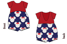 Load image into Gallery viewer, Ahoy Mouse Ears Low Back Romper and Bubble Romper