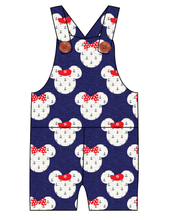 Load image into Gallery viewer, Ahoy Mouse Ears Overalls and Shortalls