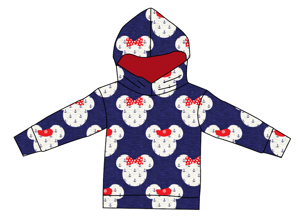 Ahoy Mouse Ears Oversized Hoodie