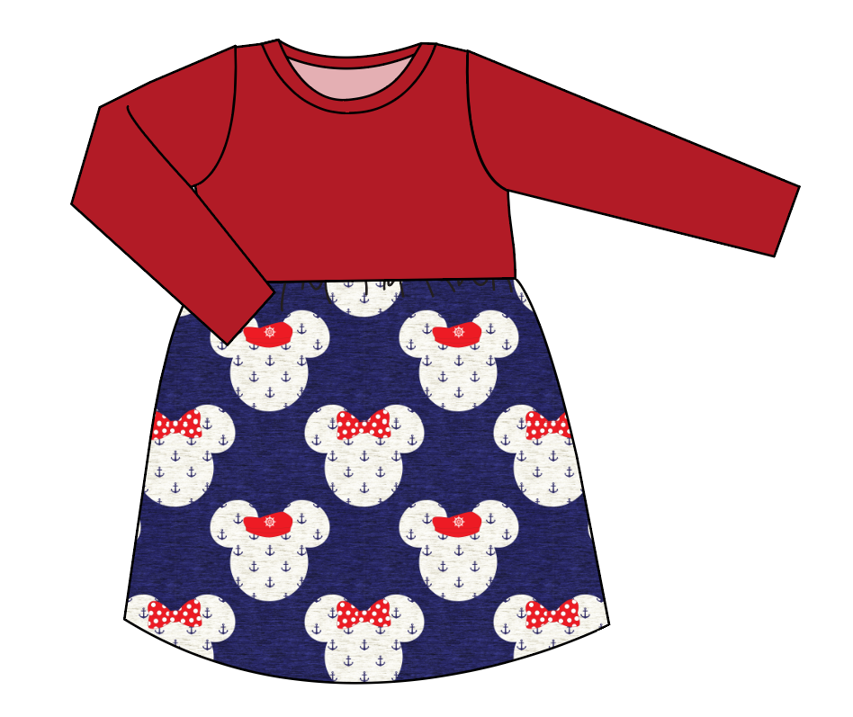 Ahoy Mouse Ears Play Dress