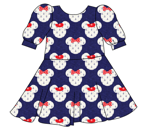 Ahoy Mouse Ears Prairie Dress