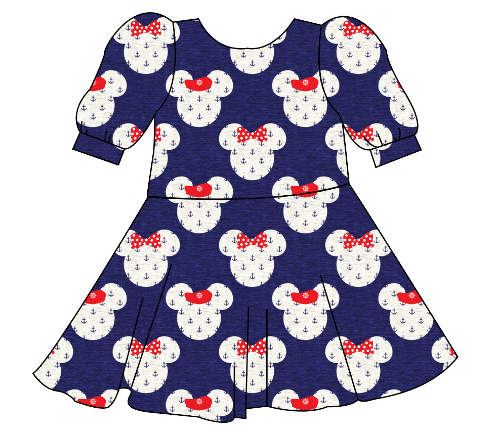 Ahoy Mouse Ears Prairie Dress