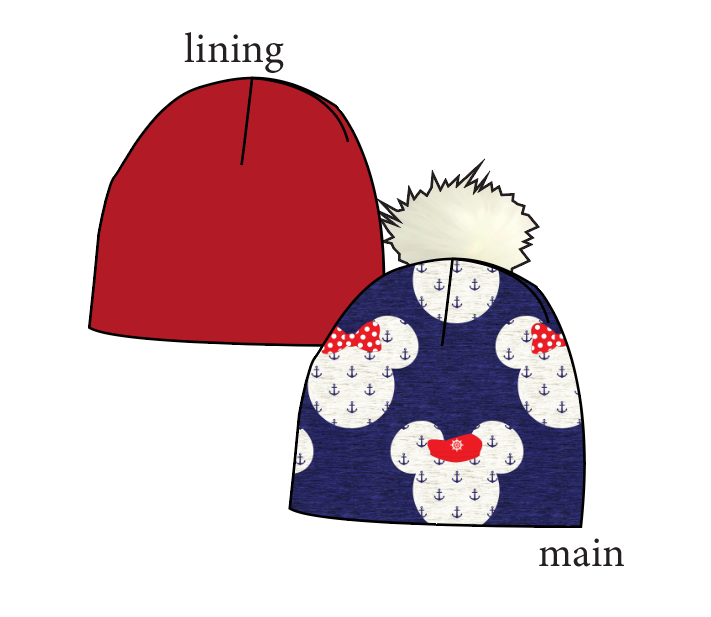 Ahoy Mouse Ears Slouchy Beanie (Reversible!)