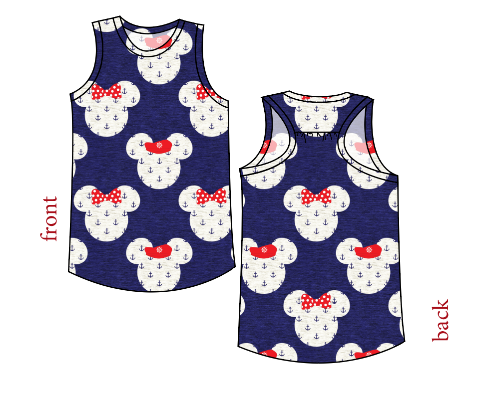 Ahoy Mouse Ears Summer Tank