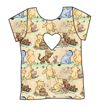 Load image into Gallery viewer, Classic Pooh Cambria Heart Back Tee