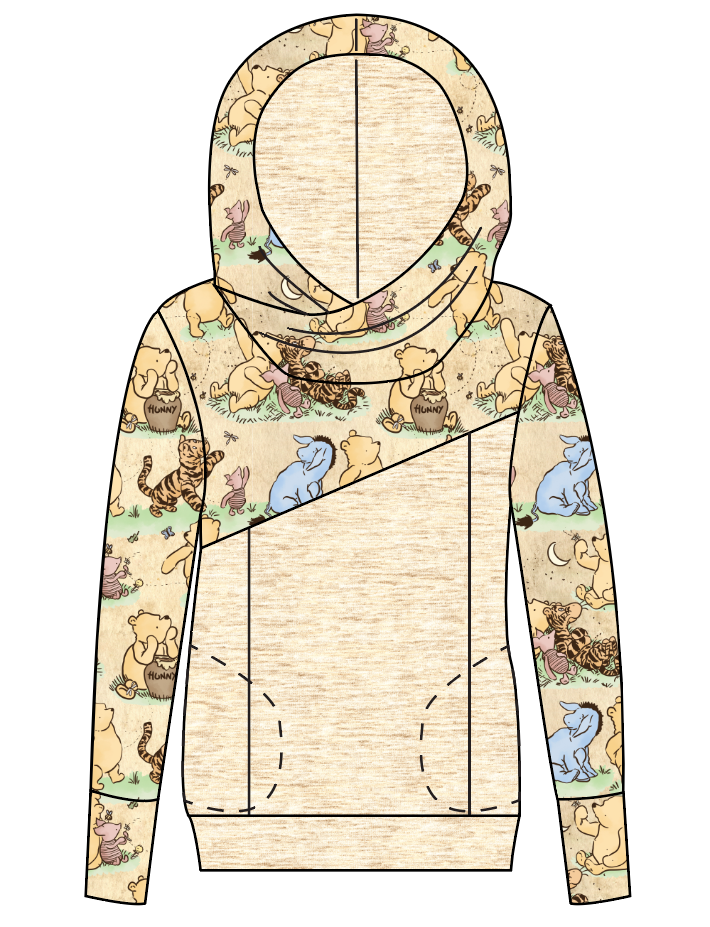 Classic Pooh Ladies Hoodie