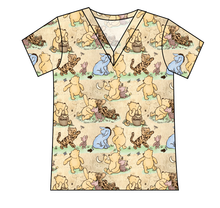 Load image into Gallery viewer, Classic Pooh Ladies&#39; Slouchy V-Neck Tee