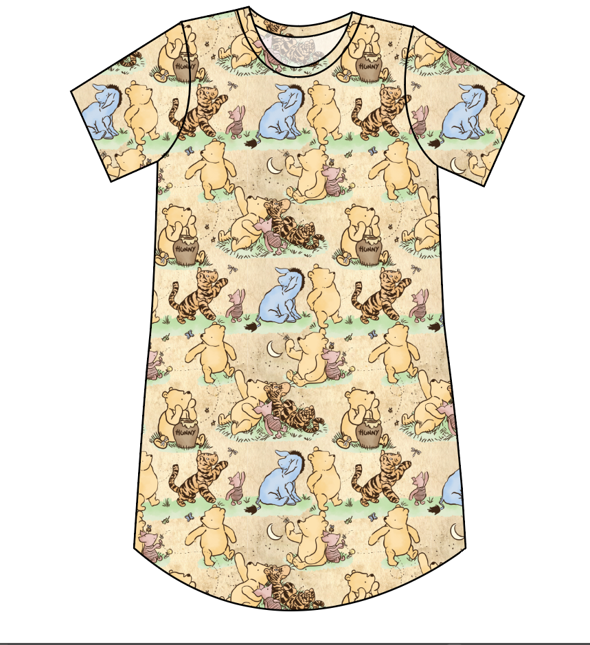 Classic Pooh Ladies' T-Shirt Dress