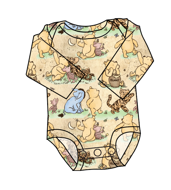 Classic Pooh Lap Neck Bodysuit