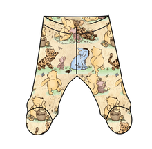 Load image into Gallery viewer, Classic Pooh Newborn Footed Pants