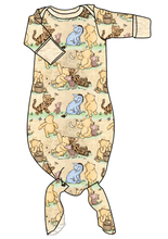 Load image into Gallery viewer, Classic Pooh Newborn Knotted Gown