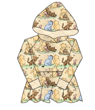 Load image into Gallery viewer, Classic Pooh Peplum Hoodie (or Crewneck)