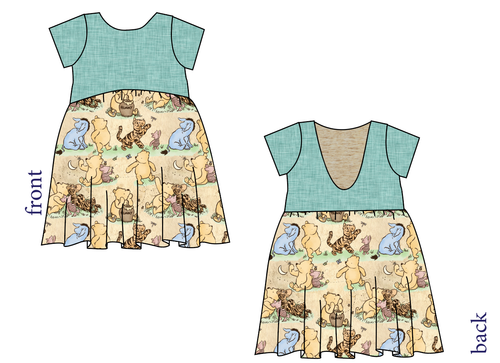 Classic Pooh Low Back Dress