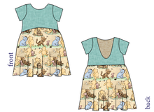 Load image into Gallery viewer, Classic Pooh Low Back Dress