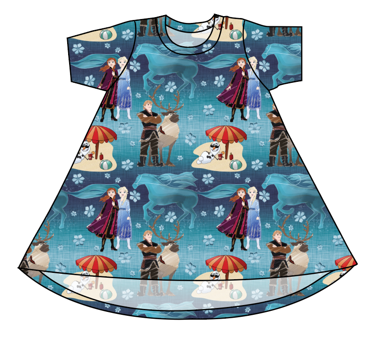 Into the Unknown Basic T-Shirt Dress