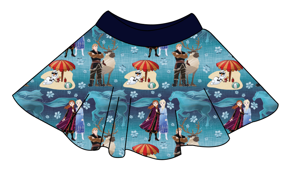 Into the Unknown Circle Skirt