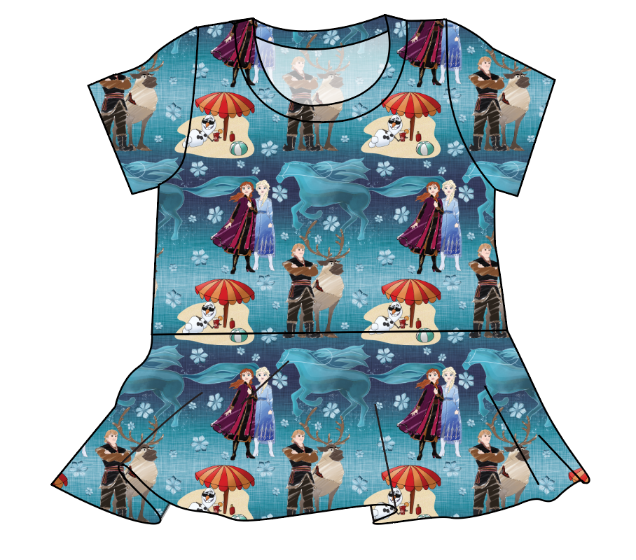 Into the Unknown Ladies' Peplum Top