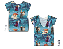Load image into Gallery viewer, Into the Unknown Low Back Ballerina Tee