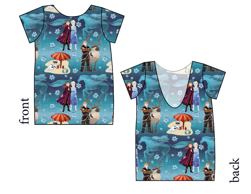 Into the Unknown Low Back Ballerina Tee