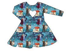 Load image into Gallery viewer, Into the Unknown Molly Heart Back Twirly Dress
