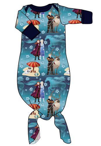 Into the Unknown Newborn Knotted Gown