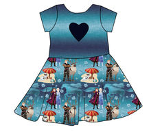 Load image into Gallery viewer, Into the Unknown Molly Heart Back Twirly Dress