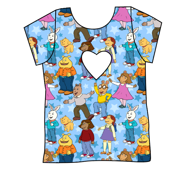 Wonderful Kind of Day Cambria Heart Back Tee