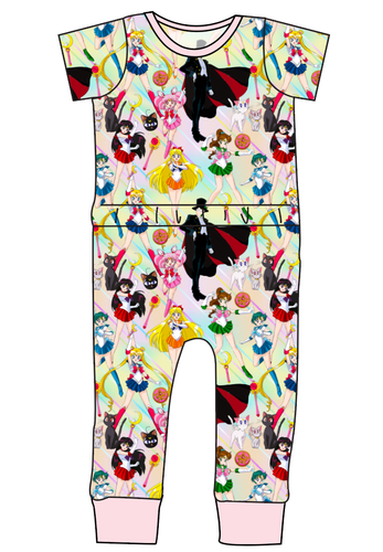 Sailor Scouts Bennett Pants and Shorts Length T-Shirt Romper