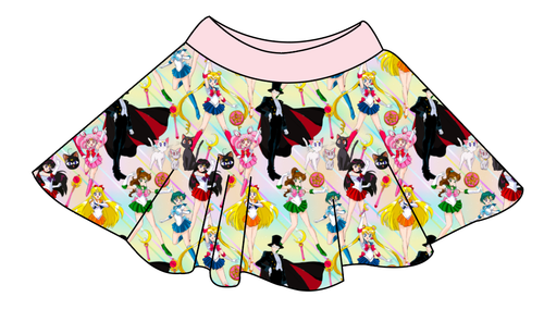 Sailor Scouts Circle Skirt