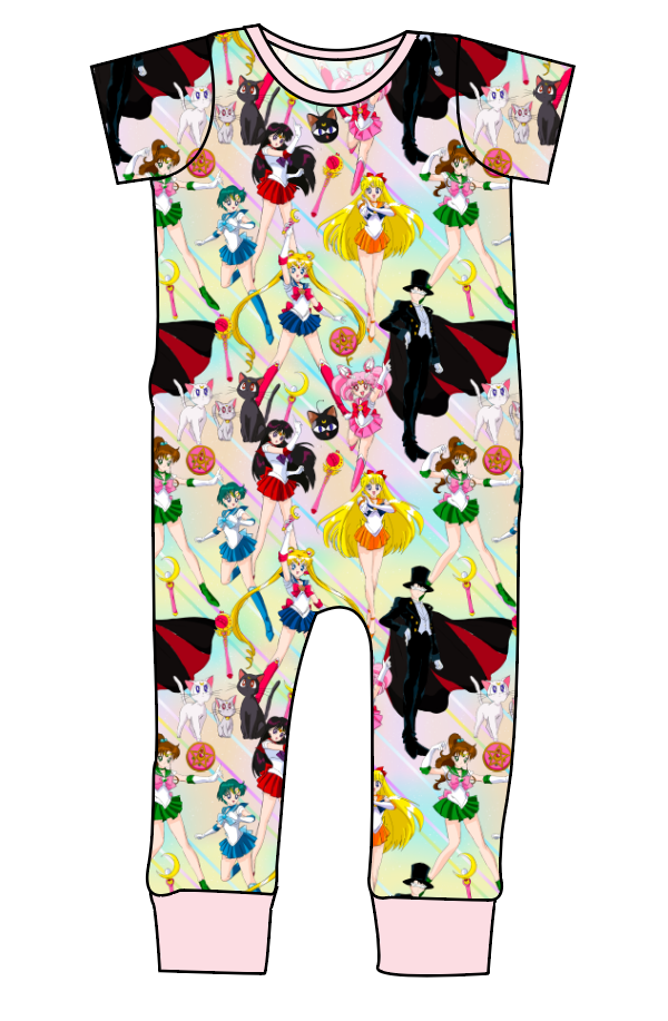 Sailor Scouts Emmett Pants And Shorts T-Shirt Romper