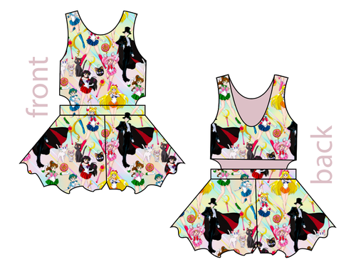 Sailor Scouts Kids Playsuit
