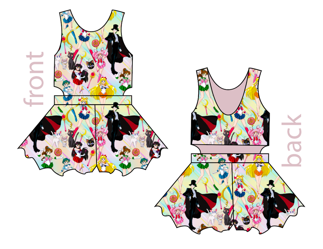 Sailor Scouts Kids Playsuit