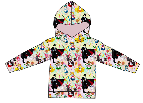 Sailor Scouts Ladies Oversized Hoodie