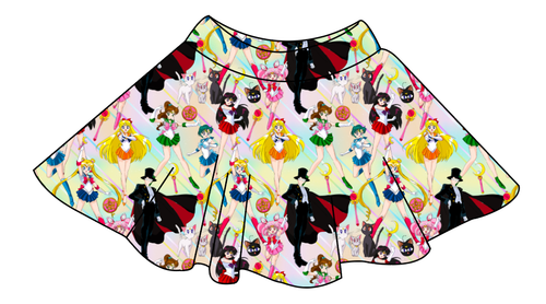 Sailor Scouts Ladies' Circle Skirt