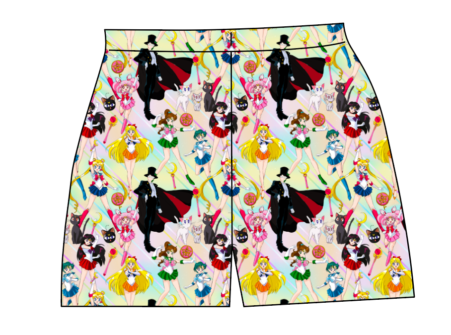 Sailor Scouts Ladies' Lounge Shorts