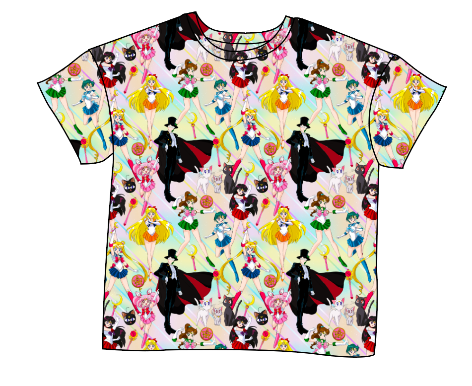 Sailor Scouts Ladies' Oversized Tee