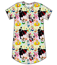Load image into Gallery viewer, Sailor Scouts Ladies&#39; T-Shirt Dress