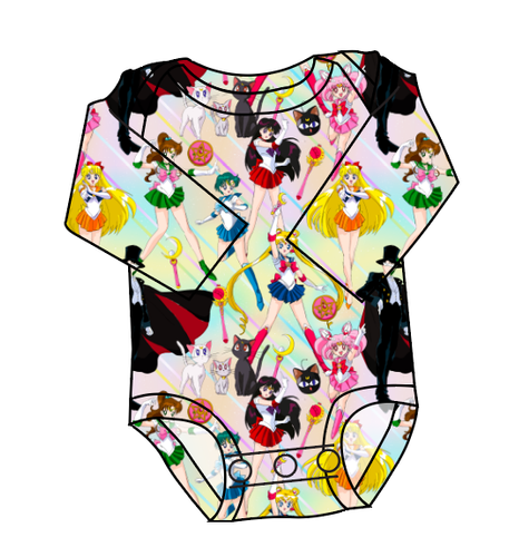 Sailor Scouts Lap Neck Bodysuit